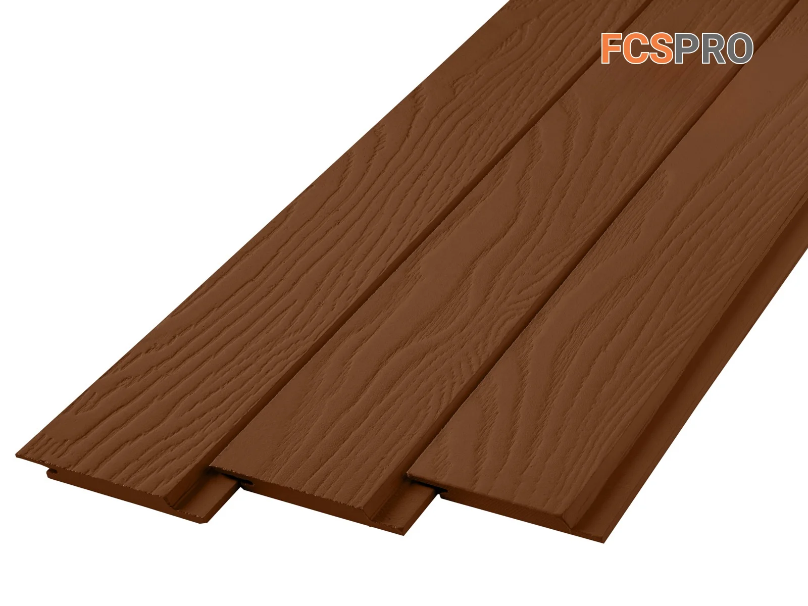 FCS Фиброцементный сайдинг Wood Click Штиль 3000х100х10мм 0.3м2 F30