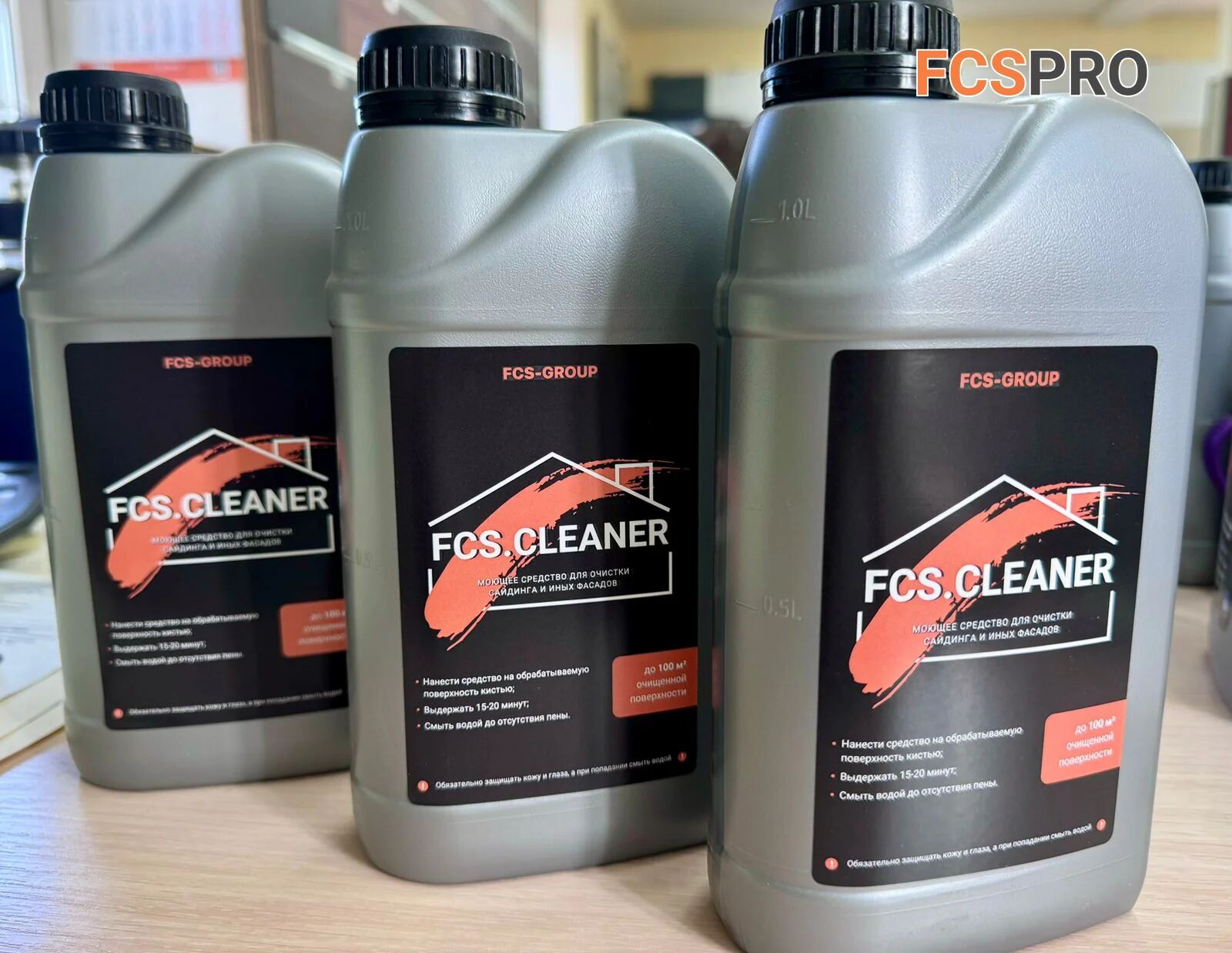 Средство для очистки фасада FCS CLEANER 1л, Средство для очистки фасада FCS CLEANER 1л