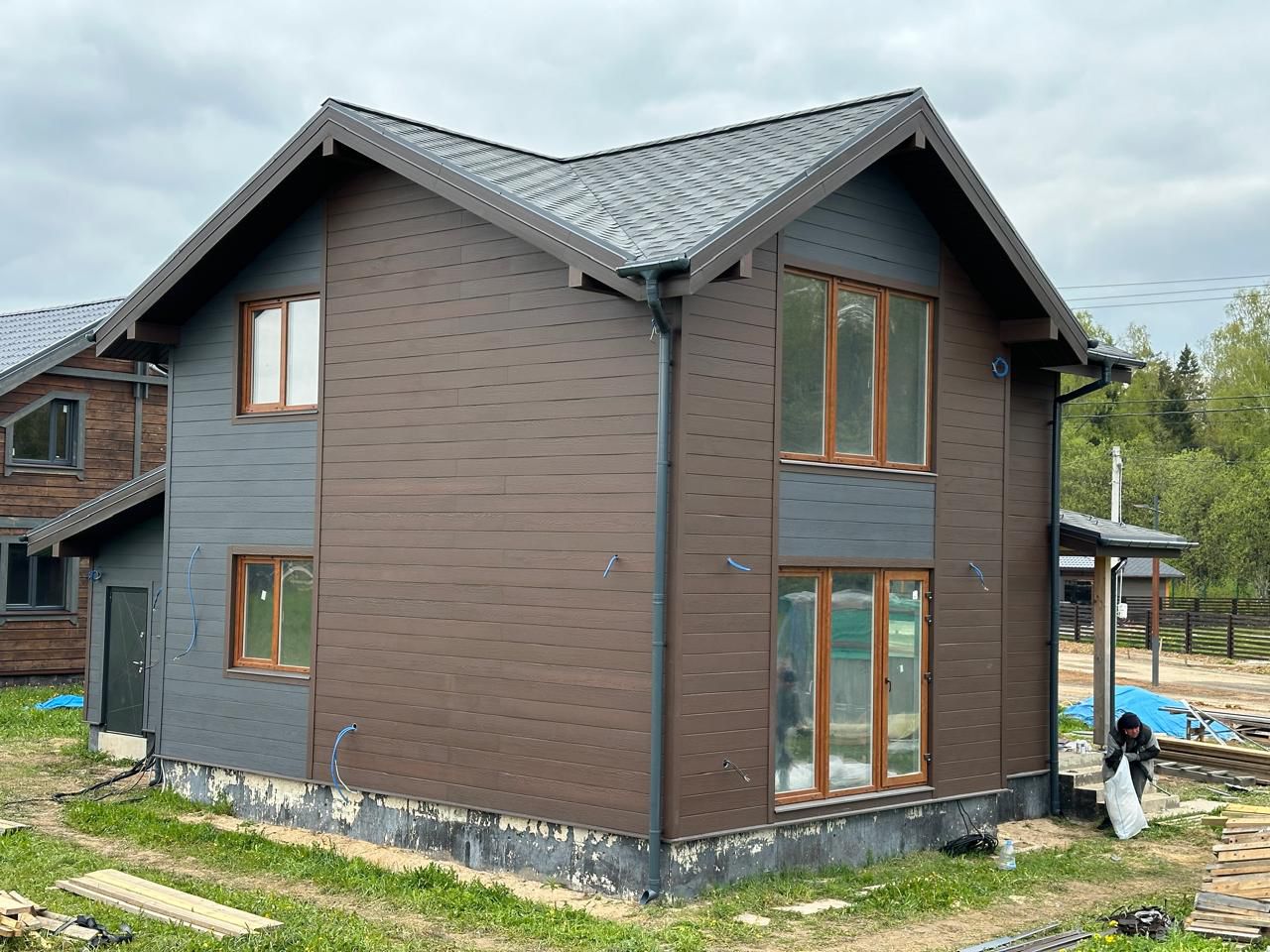 FCS Фиброцементный сайдинг Вуд Клик Целлюлоза 3000х200х10мм 0.6м2 F21 купить в Санкт-Петербурге