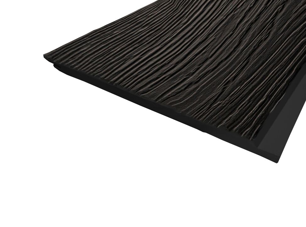 FIBRA PLANK Click Фиброцементный сайдинг 3000х200х10мм 0.6м2 9011 графитно-черный, 9011 (графитно-черный)
