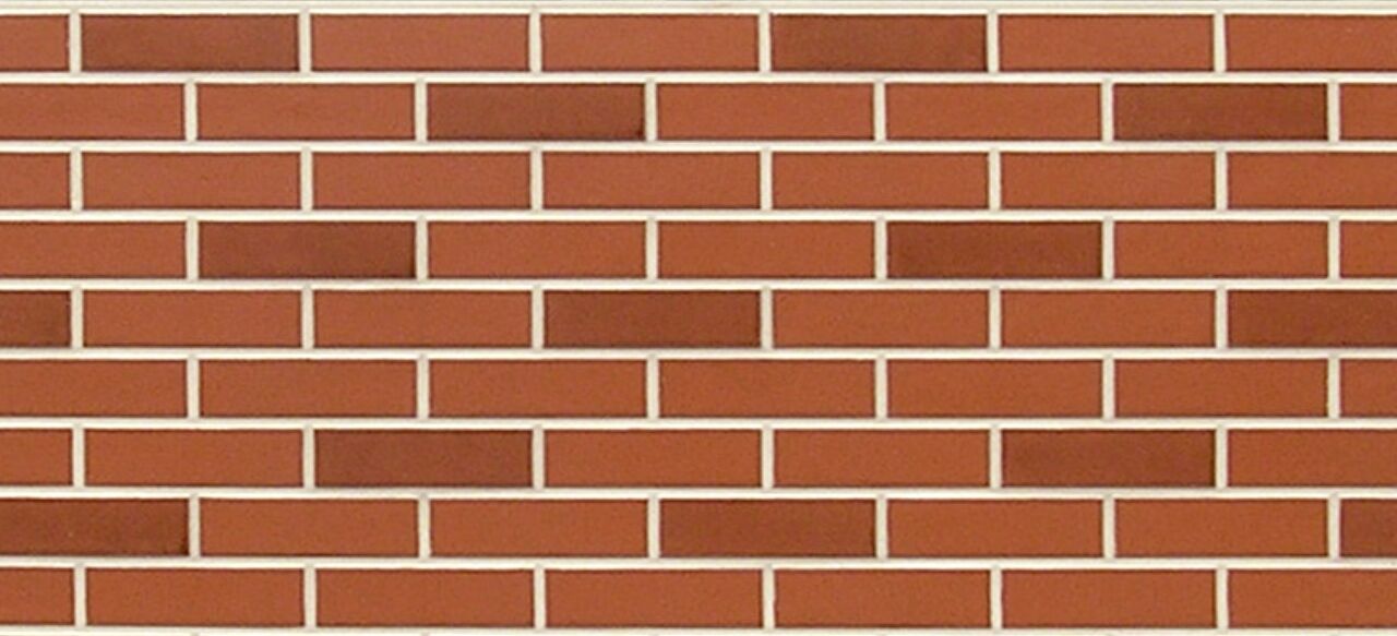 J-GREEN Фиброцементная панель 16х600х2900 под красный кирпич JG013LBMS, Керамический кирпич красный