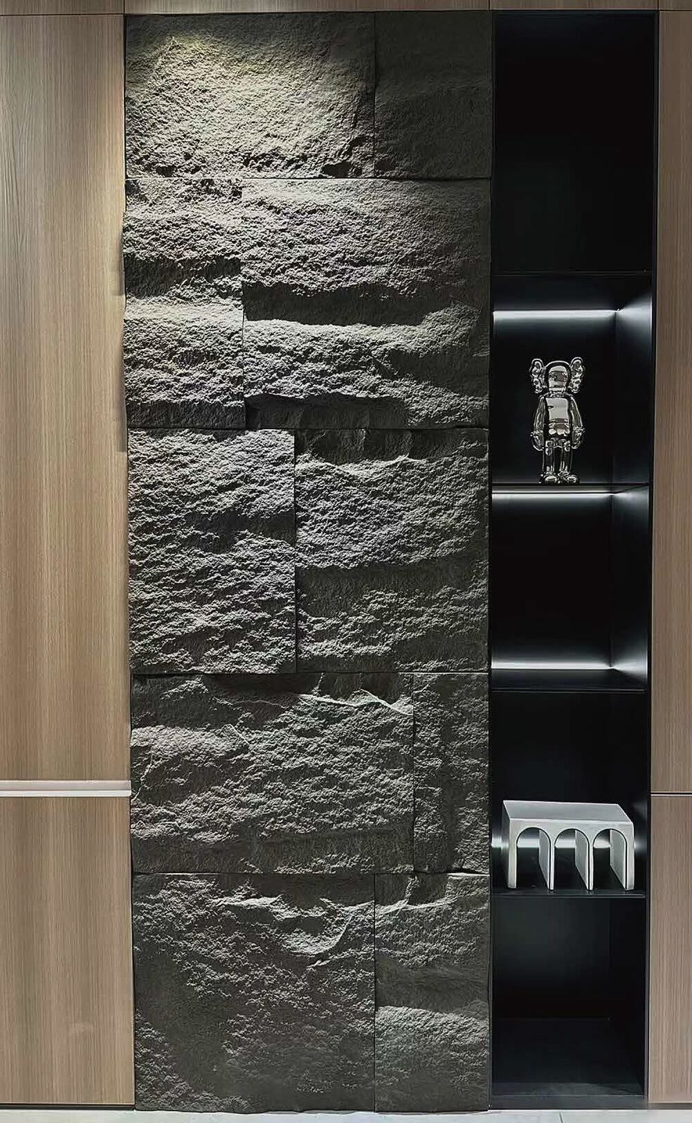 Mosaic Stone Панель полиуретановая под камень 1200х600х10-15мм 0.72м2 вулкан черный 25шт/упак купить в Санкт-Петербурге Mosaic Stone Панель полиуретановая под камень 1200х600х10-15мм 0.72м2 вулкан черный 25шт/упак