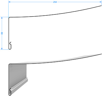 Профиль околооконный универсальный Docke 89/254мм 3000мм Шоколад купить в Санкт-Петербурге Профиль околооконный универсальный Docke 89/254мм 3000мм Шоколад