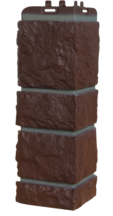 Угол наружный Grand Line Камелот Design (цвет шва RAL 7006), Шоколадный