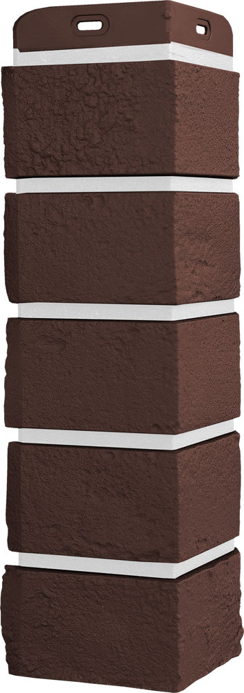 Угол Grand Line Состаренный кирпич Design Plus с белым швом, Угол Grand Line Состаренный кирпич Design Plus каштан с белымм швом купить в Санкт-Петербурге Угол Grand Line Состаренный кирпич Design Plus с белым швом, Угол Grand Line Состаренный кирпич Design Plus каштан с белымм швом
