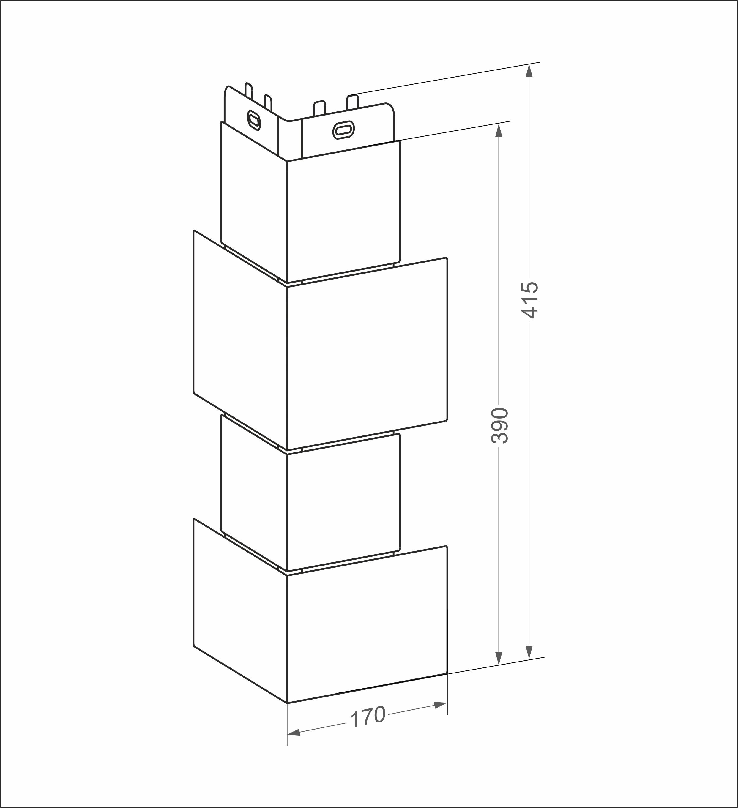 Угол наружный Grand Line Крупный камень Classic