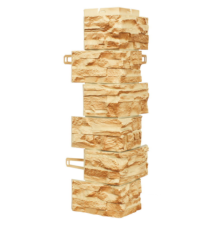 Наружный угол ROYAL STONE Rocky Stone, Угол Rocky Stone 600мм Буффало