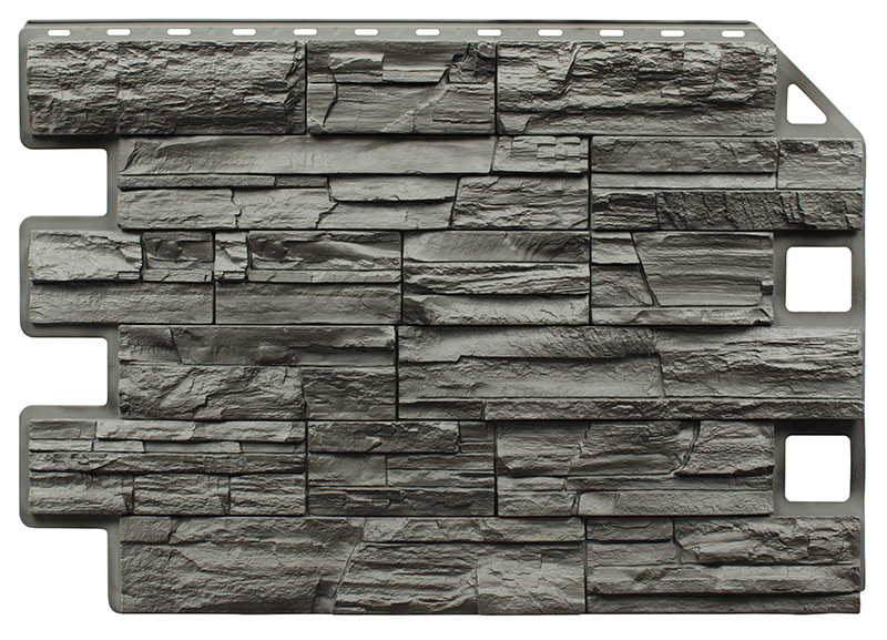 Фасадная панель ROYAL STONE Rocky Stone, Панель Rocky Stone 800х600мм 0.48м2/шт Квебек