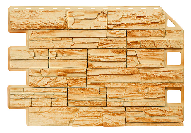 Фасадная панель ROYAL STONE Rocky Stone, Панель Rocky Stone 800х600мм 0.48м2/шт Буффало