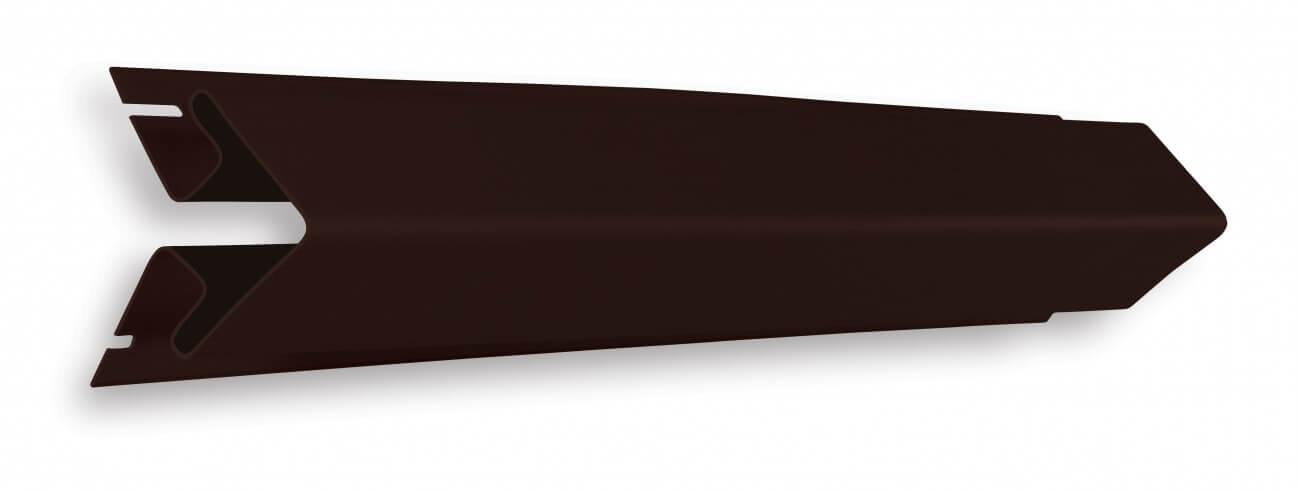 Угол наружный U-Plast Decor 3000х50мм Графитовый, Коричневый, Белый