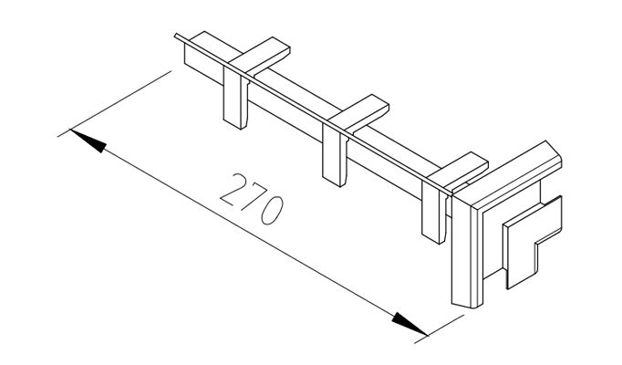 Угловой соединитель VinyCom 270 цвет белый