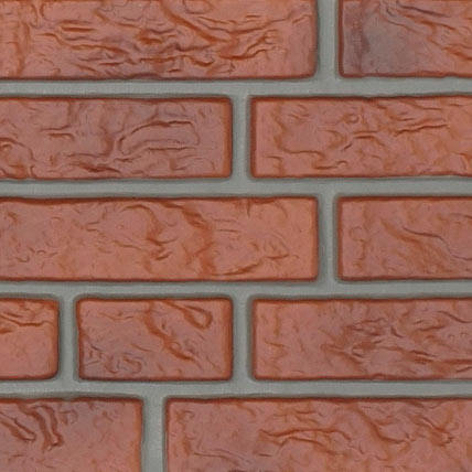 Клинкерный кирпич риф редуцрованный (Klinkerstruktur NBII rot geflammt) стеклопластиковые панели купить в Санкт-Петербурге Клинкерный кирпич риф редуцрованный (Klinkerstruktur NBII rot geflammt) стеклопластиковые панели