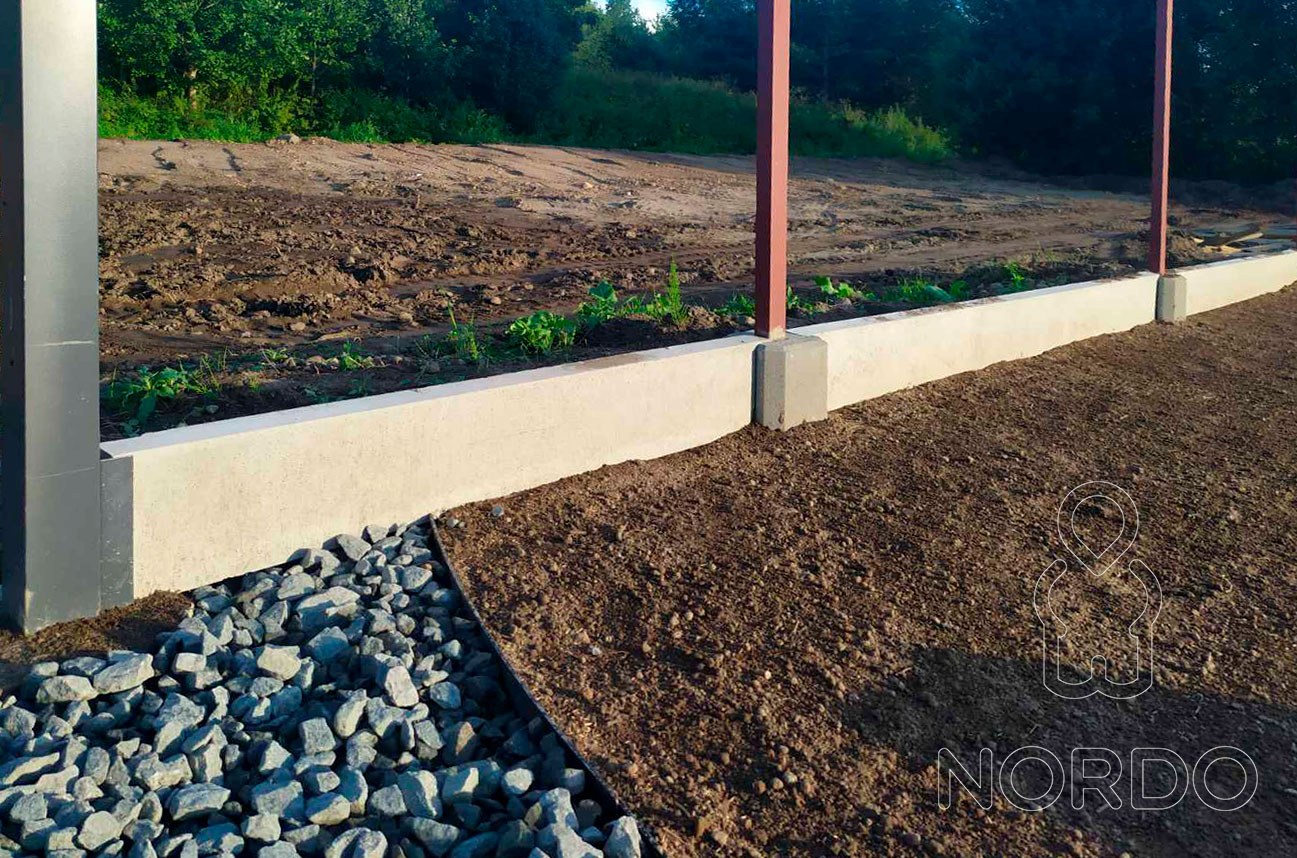 Фундамент сборный DX30/249 Серый 249х30х5,5см Joniec