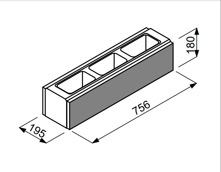 Камень заборный пролетный GORC PEAK (GPMM) 75,6х19,5х18см Joniec купить в Санкт-Петербурге