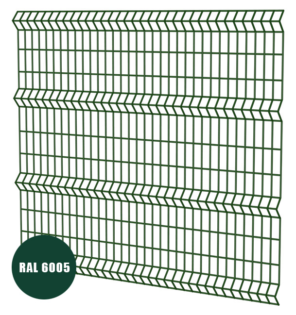 Сварная панель 3D Стандарт / 1,7*2,5м / 4мм / 3Р / ОЦ ППК RAL 6005, 6005 (зелёный) купить в Санкт-Петербурге Сварная панель 3D Стандарт / 1,7*2,5м / 4мм / 3Р / ОЦ ППК RAL 6005, 6005 (зелёный)