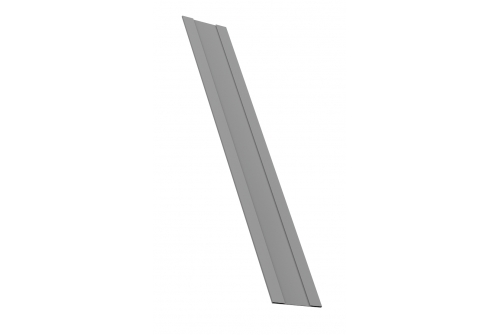 Крепежная планка Satin (одностороннее покрытие) GrandLine, RAL 9006 бело-алюминиевый