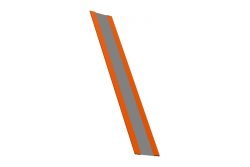Крепежная планка PE 0,45 (одностороннее покрытие) GrandLine, RAL 2004 оранжевый