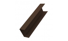 Крышка 65х60 (для ворот и калиток) PE двс (двустороннее TwinColor) GrandLine, шоколад 8017