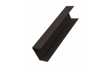 Крышка 65х60 (для ворот и калиток) PE двс (двустороннее TwinColor) GrandLine, RR 32 темно-коричневый