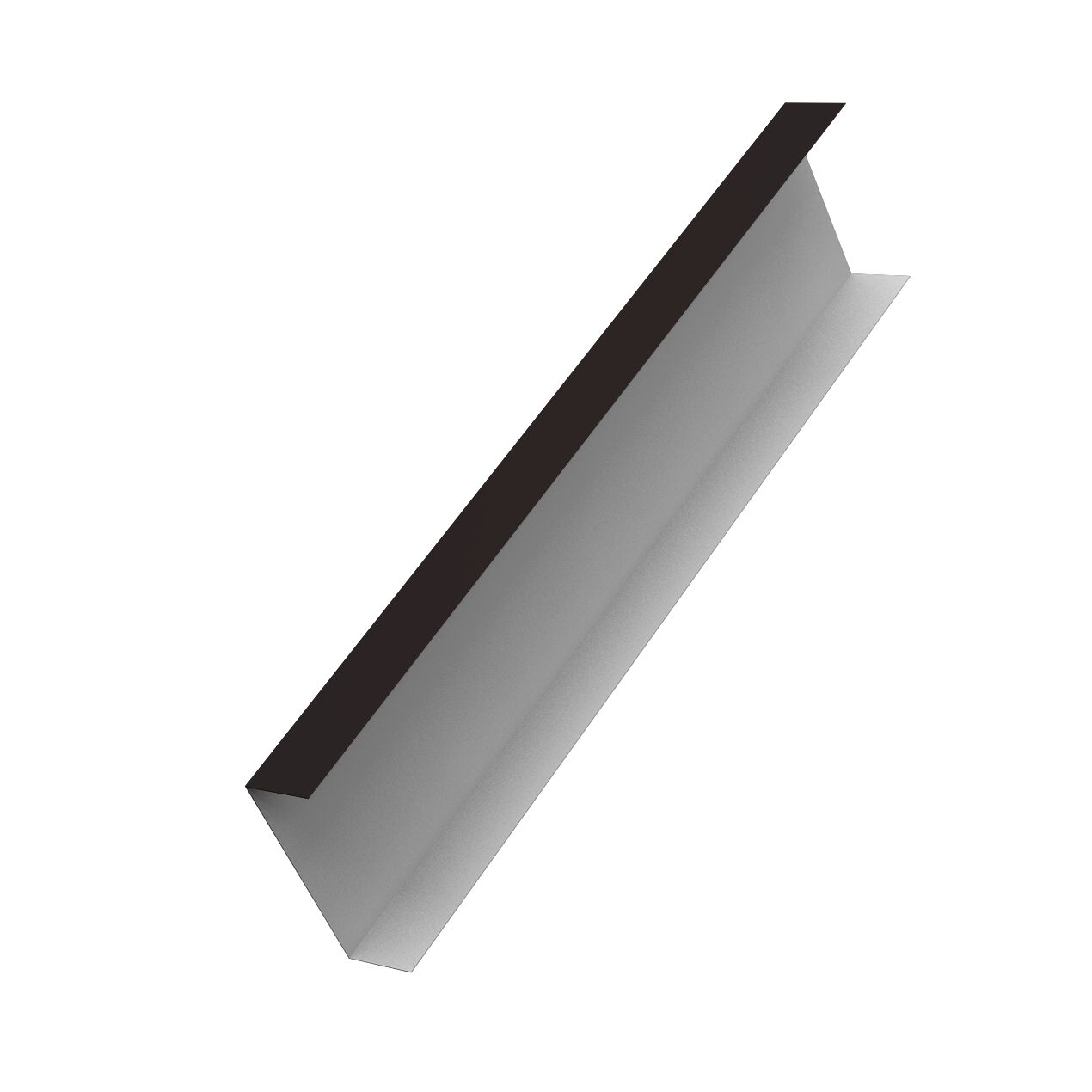 Декоративная накладка универс. д/столба 60х60 0.50 Drap TX 2.5м GL, Декоративная накладка универс. д/столба 60х60 0.50 Drap TX 9005 черный 2.5м GL