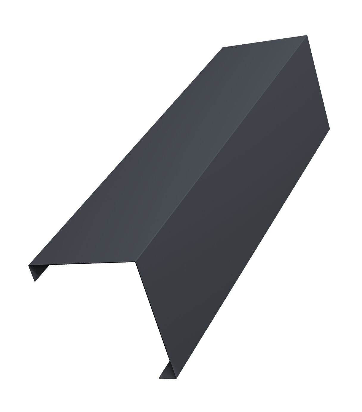 Декоративная накладка универс. угловая д/столба 60х60 0.45 PE-Double 2м GL, Декоративная накладка универс. угловая д/столба 60х60 0.45 PE-Double 7024 темно-серый 2м GL