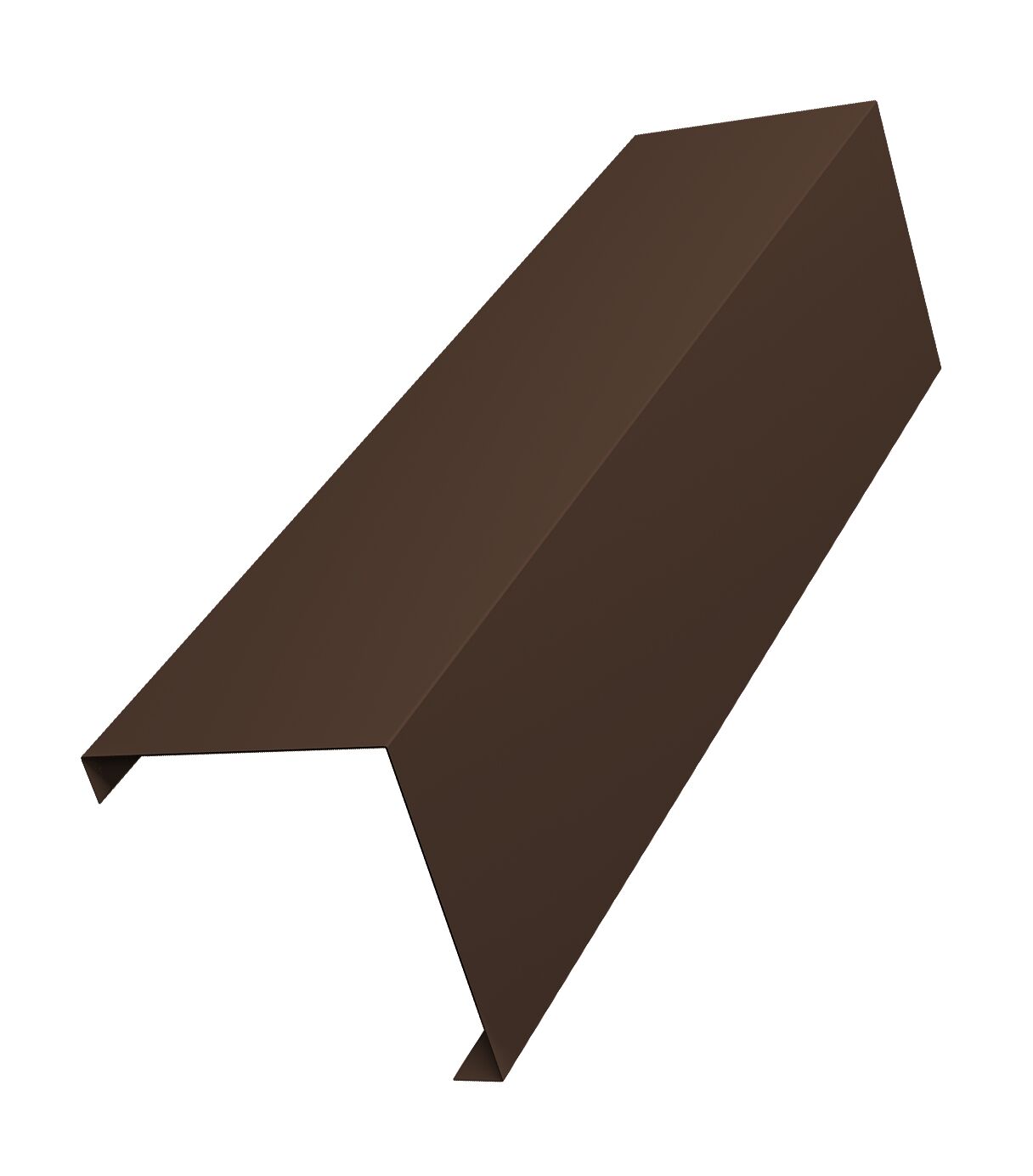 Декоративная накладка универс. угловая д/столба 60х60 0.45 Drap-Double TX 1.8м GL, RAL 8017 шоколад