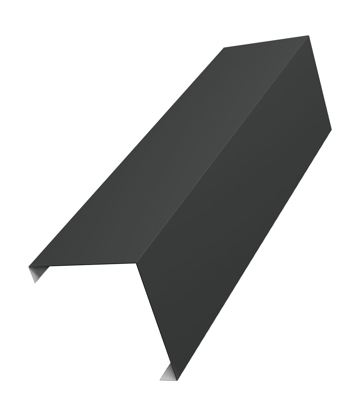 Декоративная накладка универс. угловая д/столба 80х80 0.50 Satin Matt TX 2.5м GL, Декоративная накладка универс. угловая д/столба 80х80 0.50 Satin Matt 7016 антрацитово-серый 2.5м GL