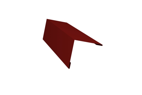 Планка завершающая 50х50 PE 0,45 (одностороннее покрытие) GrandLine, RAL 3011 коричнево-красный