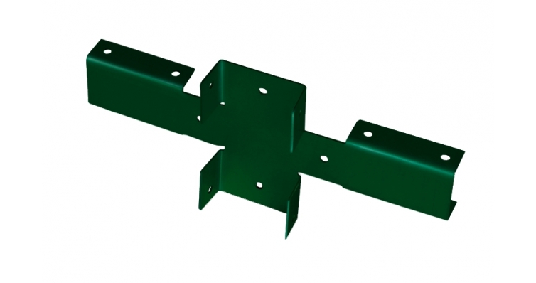 Х-кронштейн полимерное покрытие Эконом, зеленый 6005