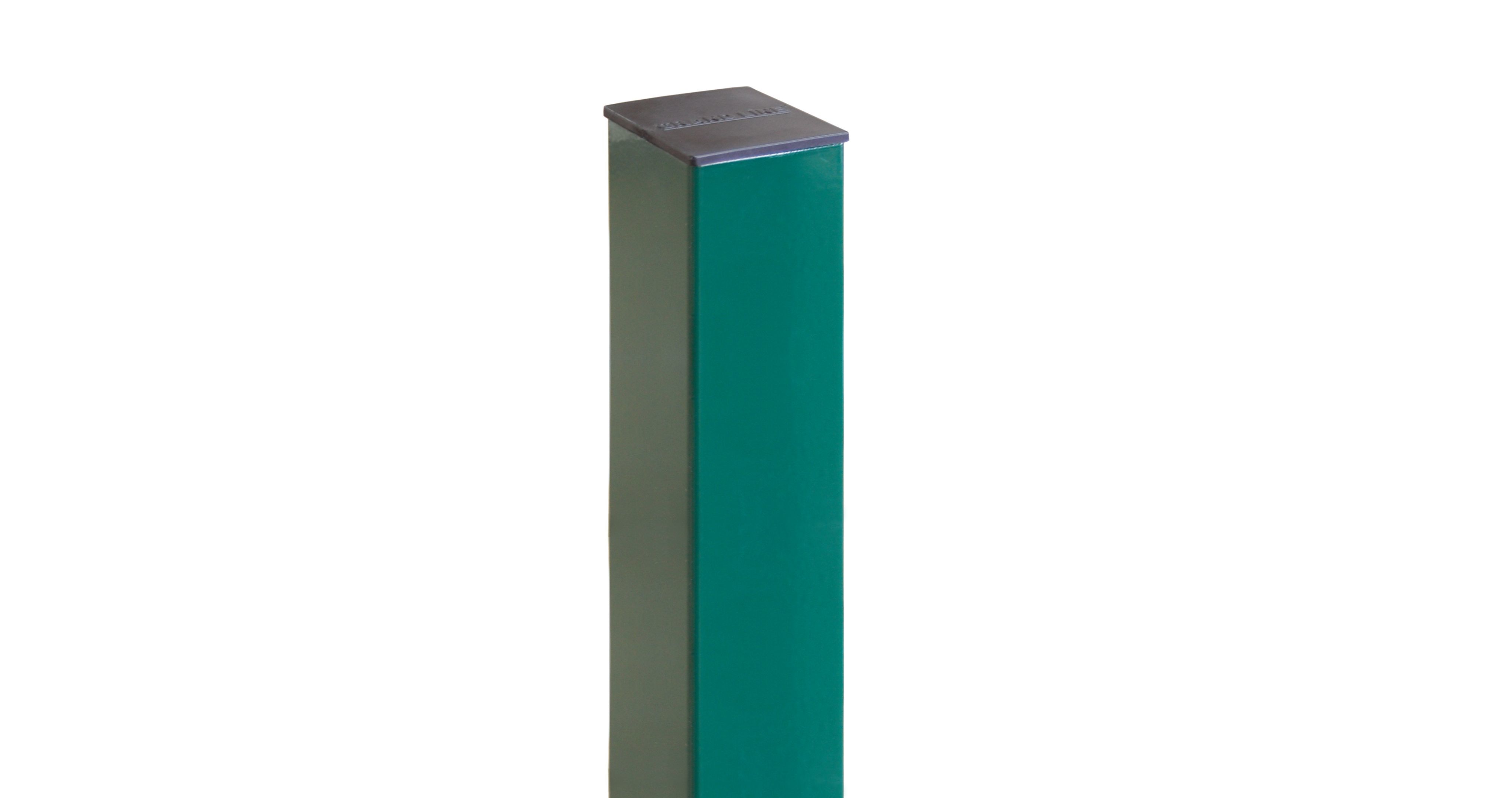Оцинкованный столб с полимерным покрытием 62х55х1,4х2500, 5 отверстий, столб заборный 2500мм с полимерным покрытием, заглушка
