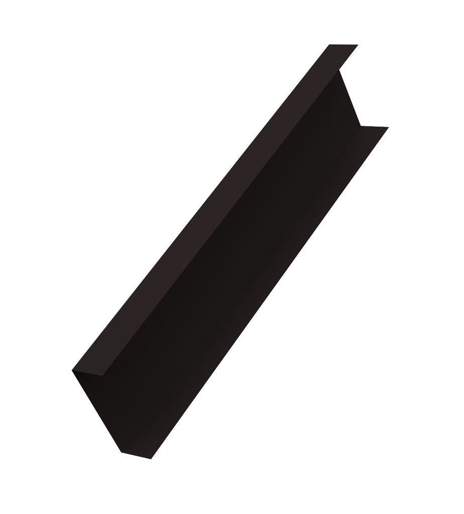 Декоративная накладка универсальная прямая 62*55 Rooftop Matte (одностороннее покрытие) GrandLine, черный 9005