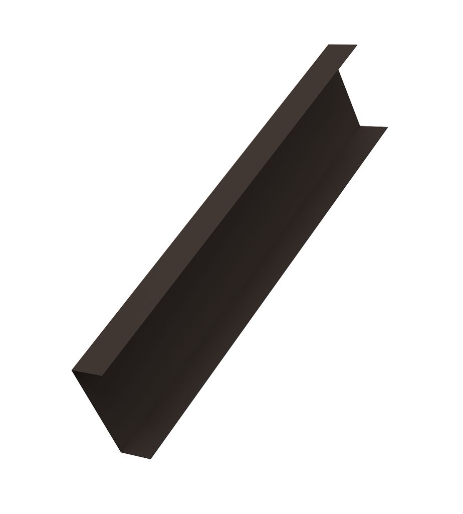 Декоративная накладка универсальная прямая 62*55 Rooftop Matte (одностороннее покрытие) GrandLine, темно-коричневый RR32