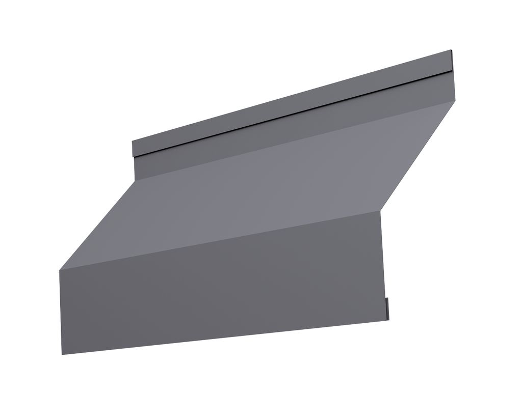 Ламель жалюзи Milan Drap (одностороннее покрытие) GrandLine, сигнально-серый 7004