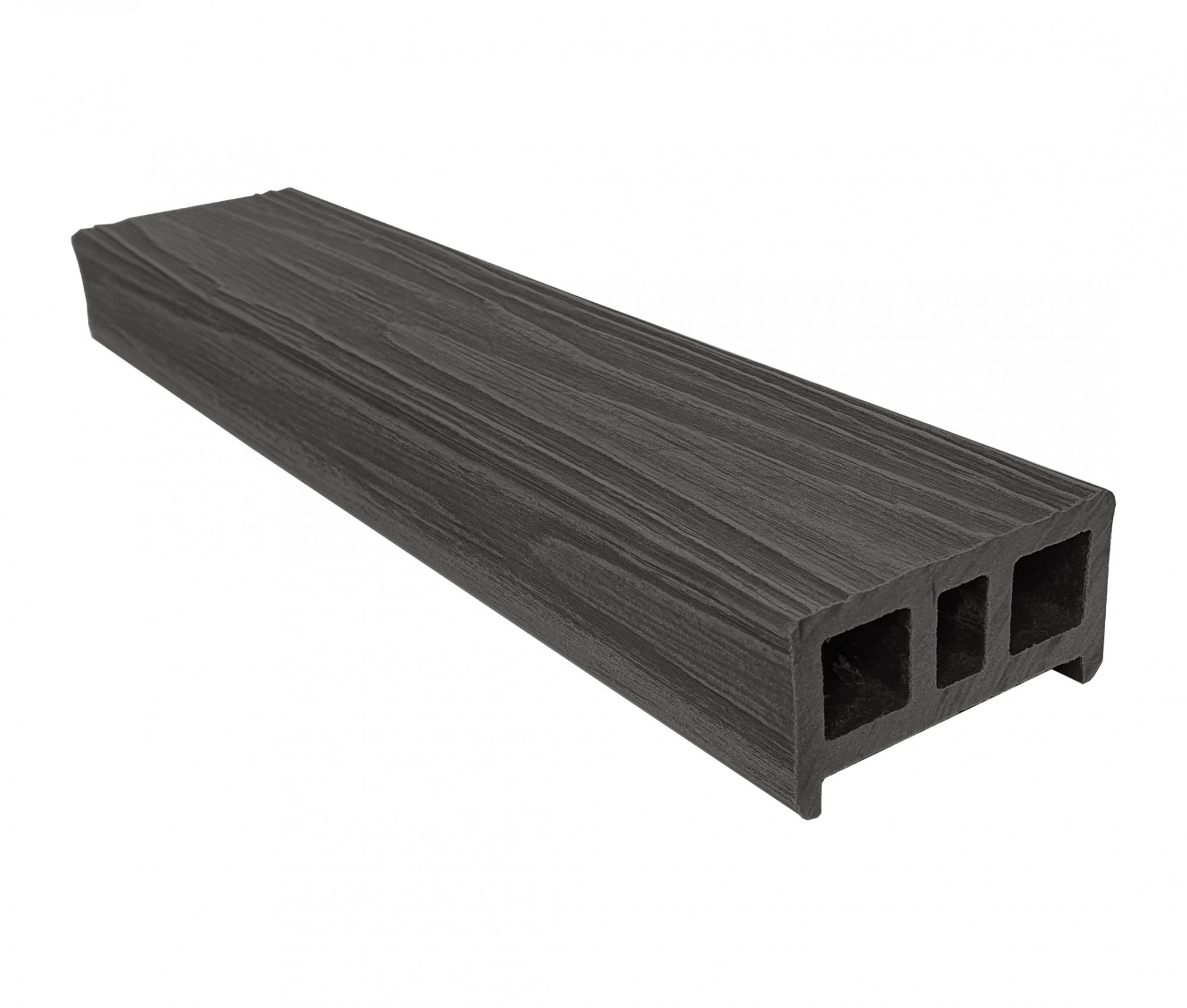 Перила ТЕРРАпол 3D Черное Дерево 84х43х2400мм, Чёрное дерево