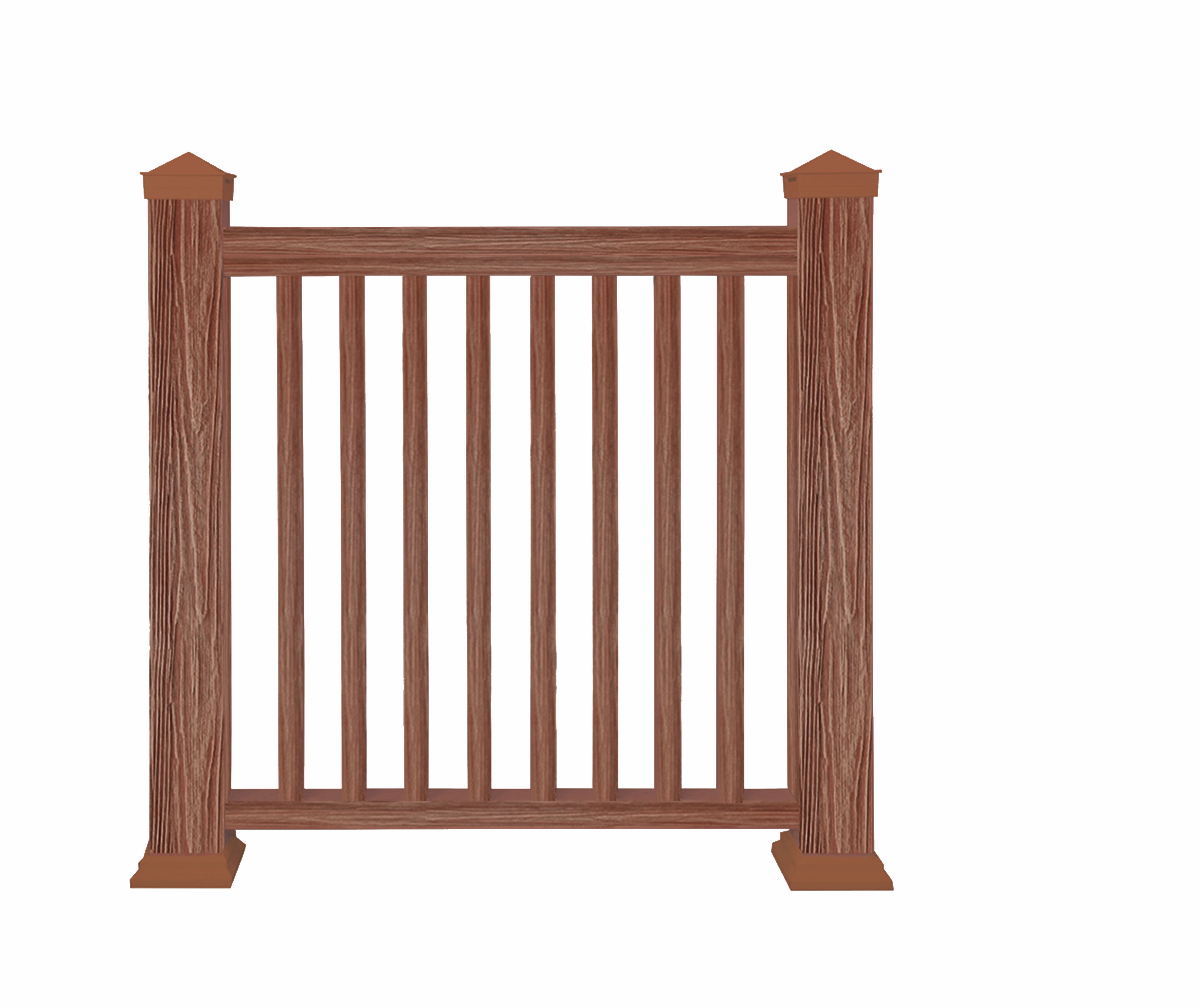 Столб ТЕРРАпол 3D Орех Милано 100х100х3050мм