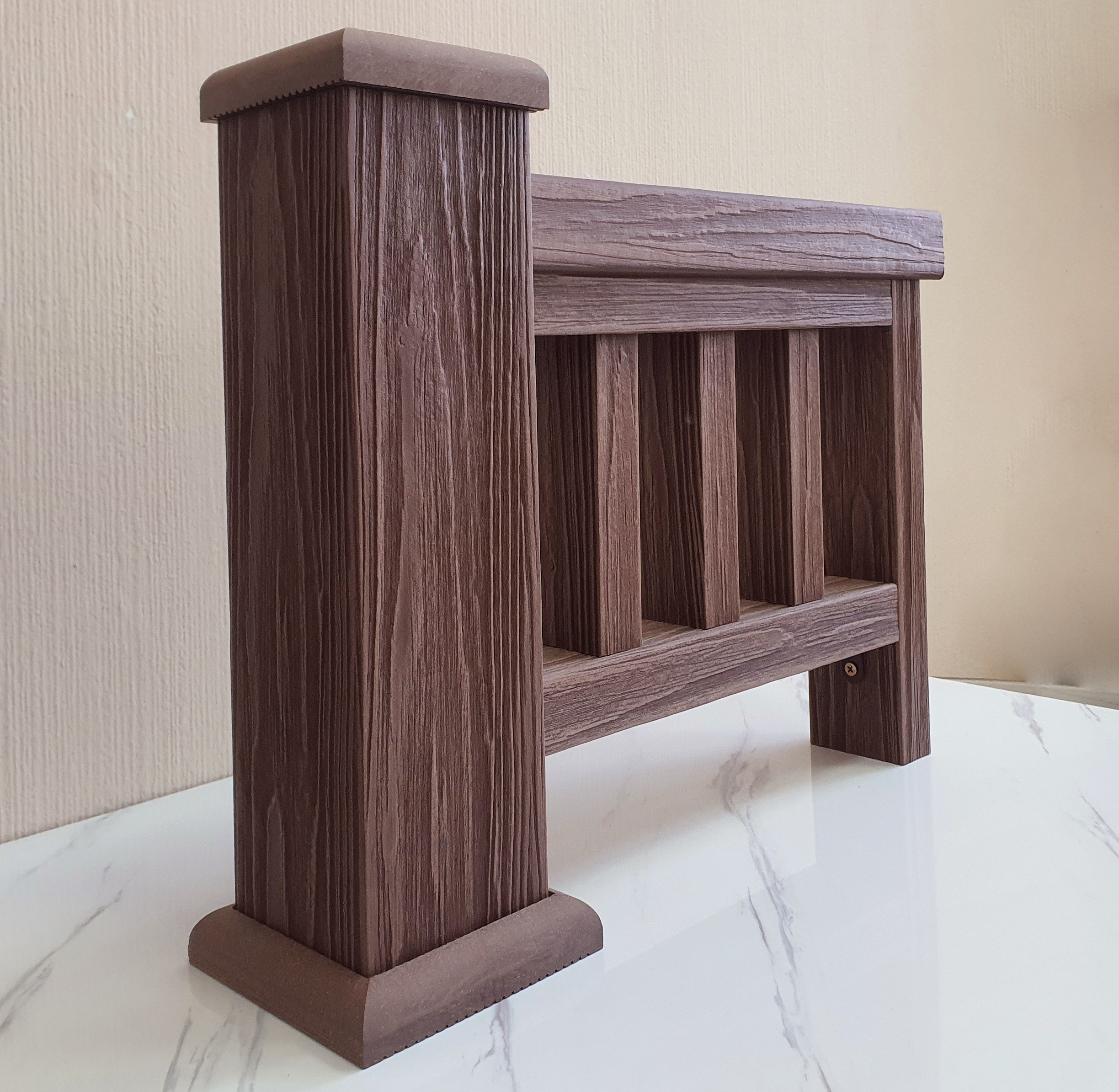 Перила ТЕРРАпол 3D Орех Милано 84х43х3000мм