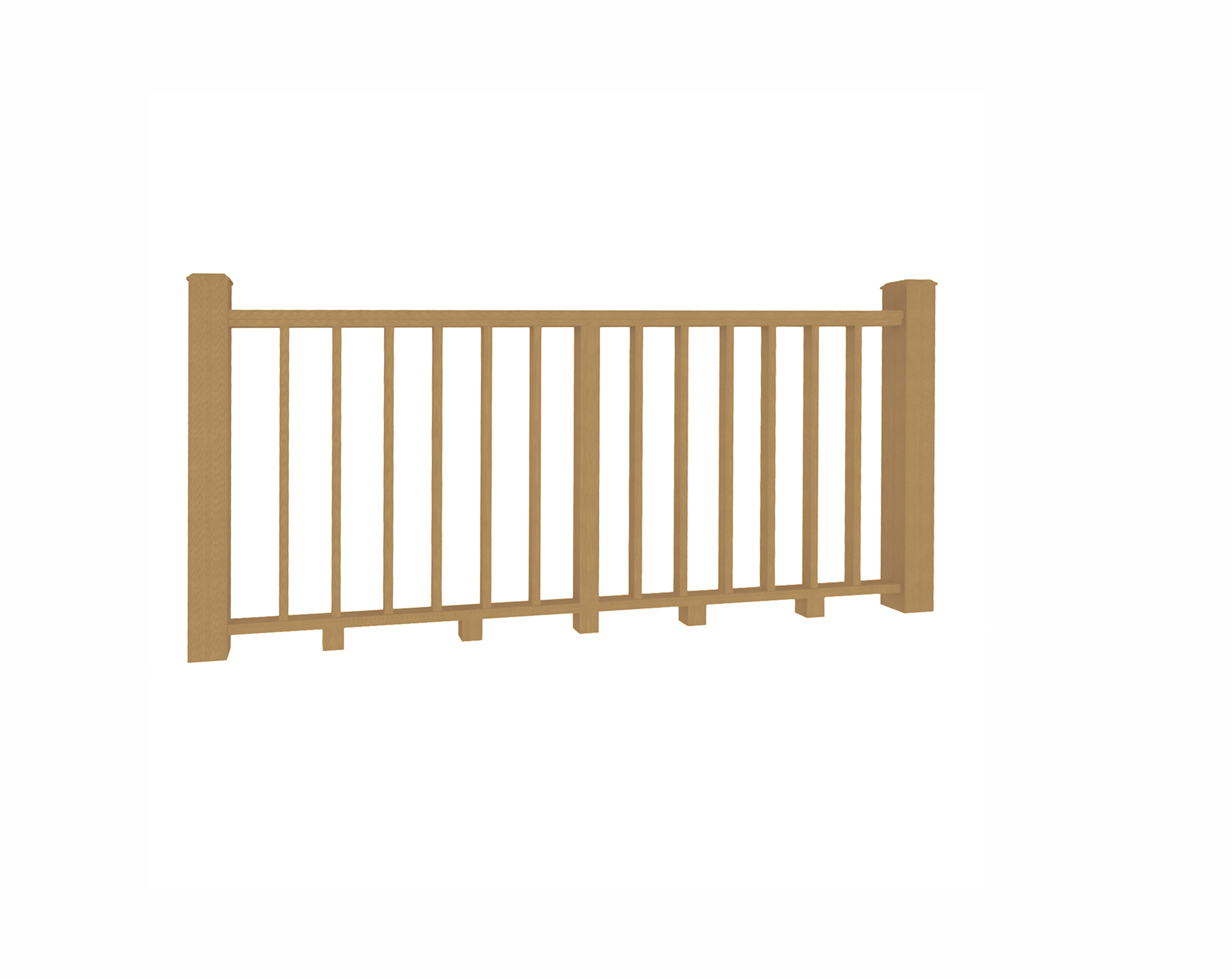 Перила ТЕРРАпол КЛАССИК Дуб Севилья 86х31х2400мм