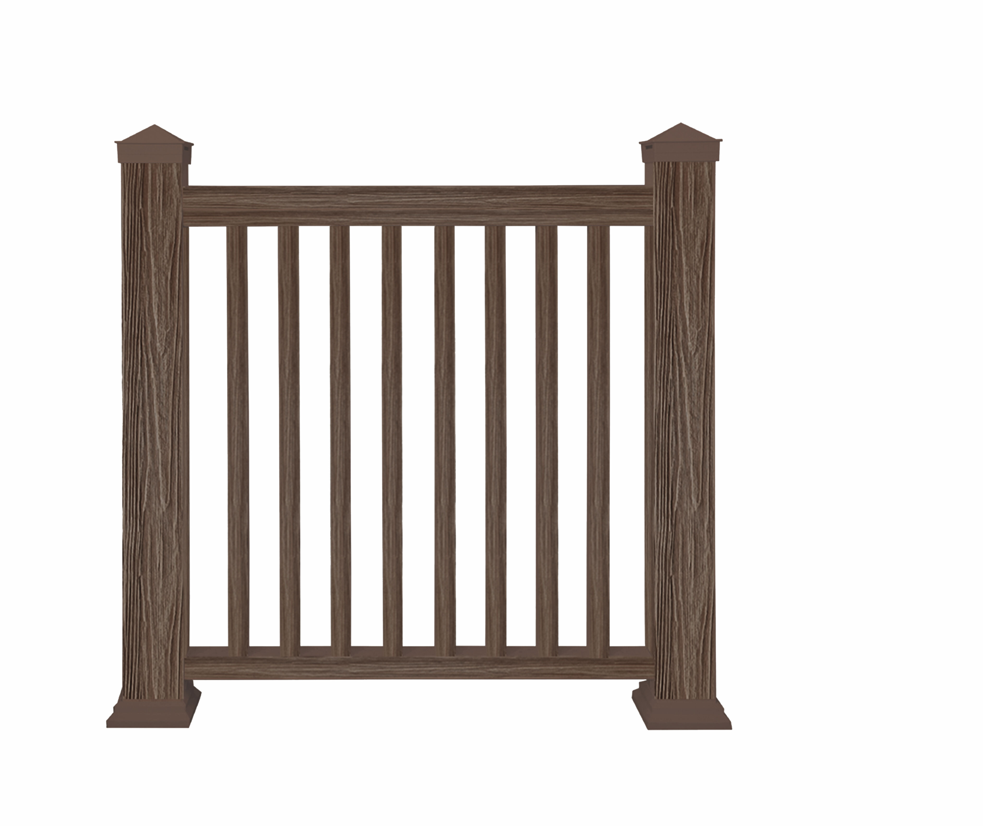 Столб большой ТЕРРАпол 3D Тик Киото 100х100х3050мм