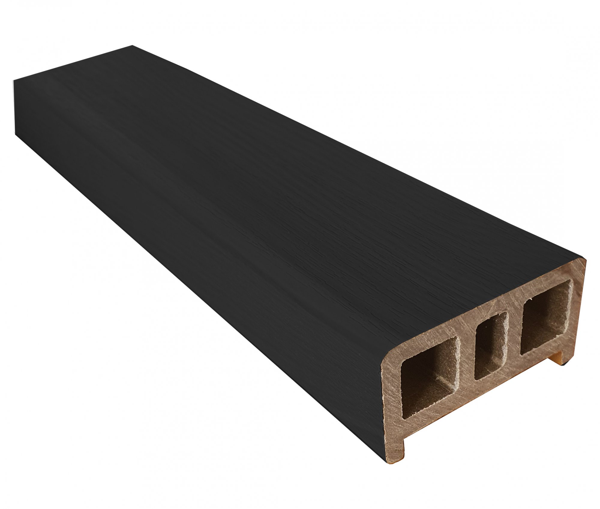 Перила ТЕРРАпол ПРАКТИК Черная жемчужина 84х43х2400мм, Чёрная жемчужина