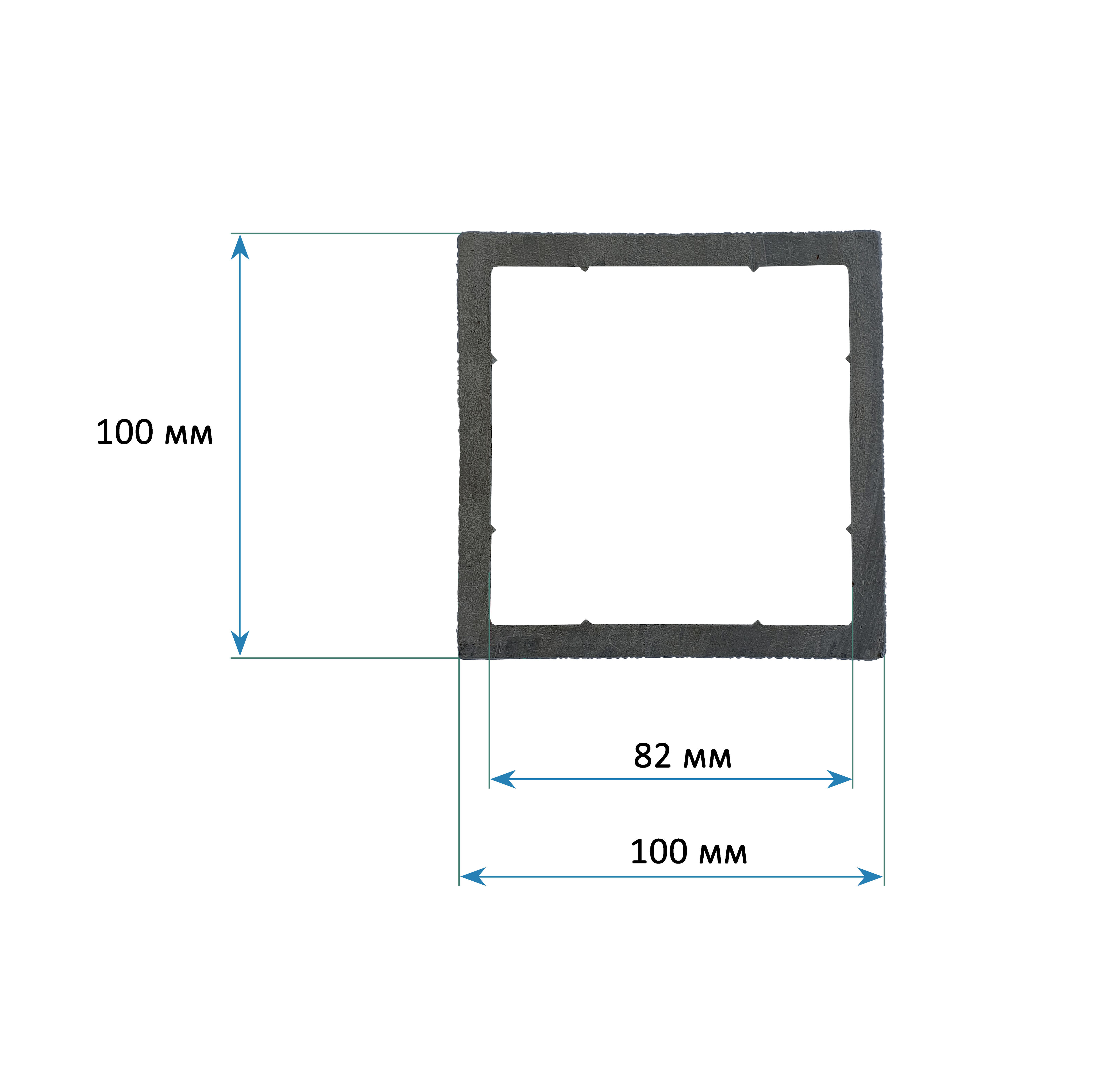 Столб большой ТЕРРАпол 3D Тик Киото 100х100х3050мм