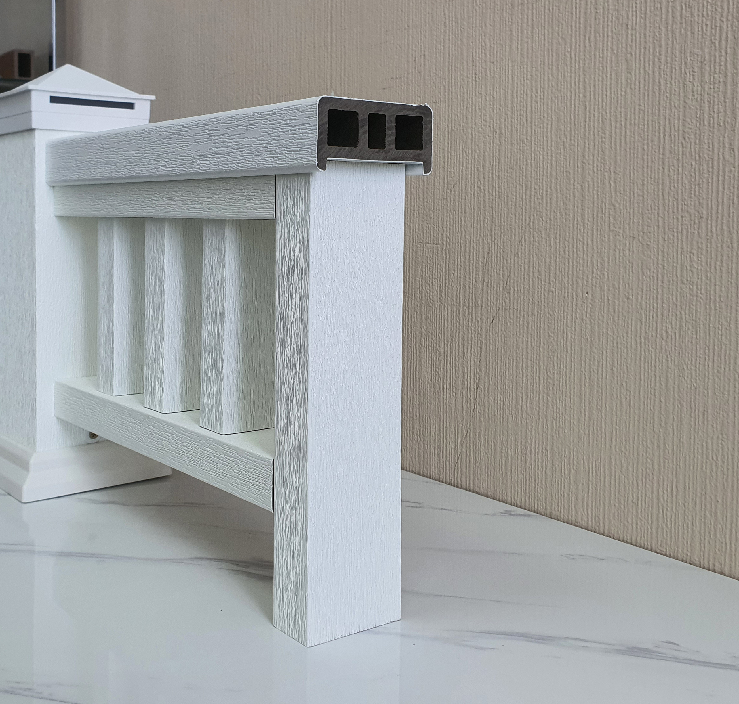 Перила ТЕРРАпол ПРАКТИК Жемчуг 84х43х3000мм