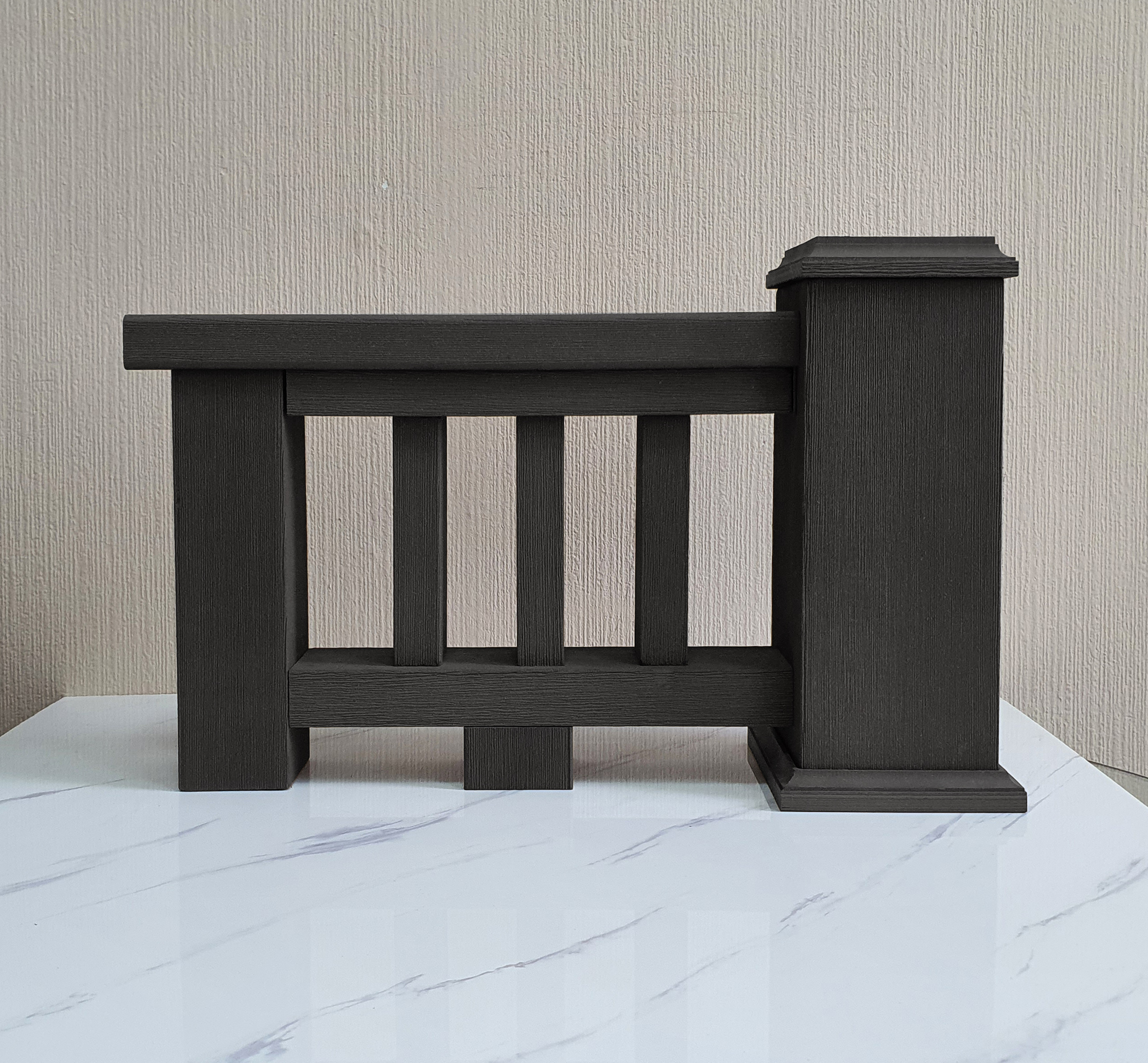 Перила ТЕРРАпол КЛАССИК Черное дерево 86х31х3000мм