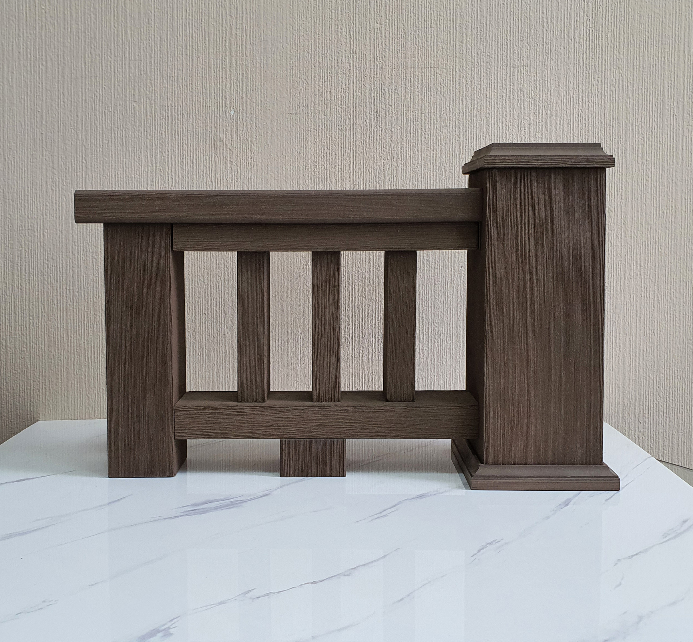 Столб малый ТЕРРАпол КЛАССИК Тик Киото 70х70х3050мм