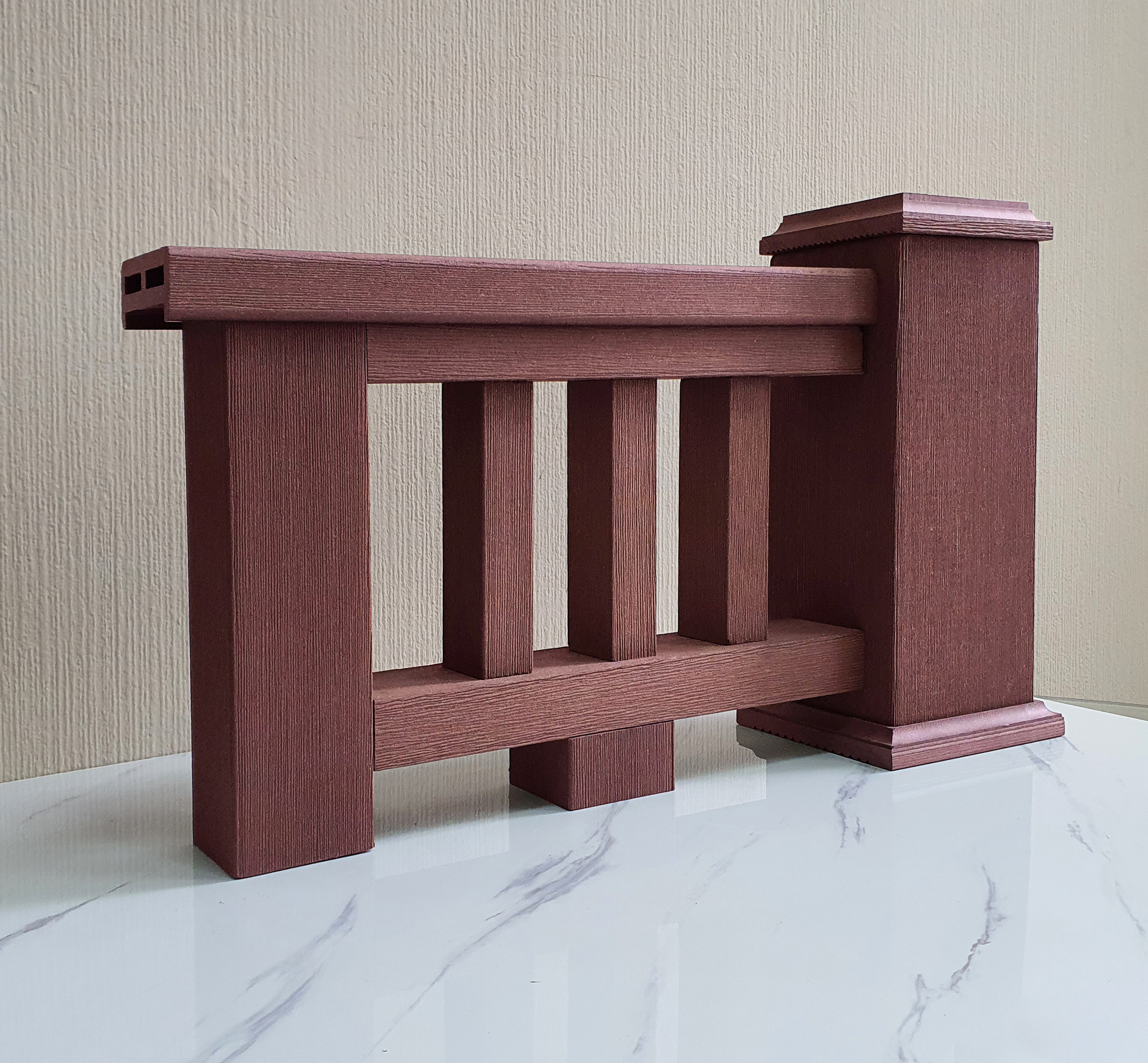 Столб большой ТЕРРАпол КЛАССИК 	Орех Милано 120х120х3050мм