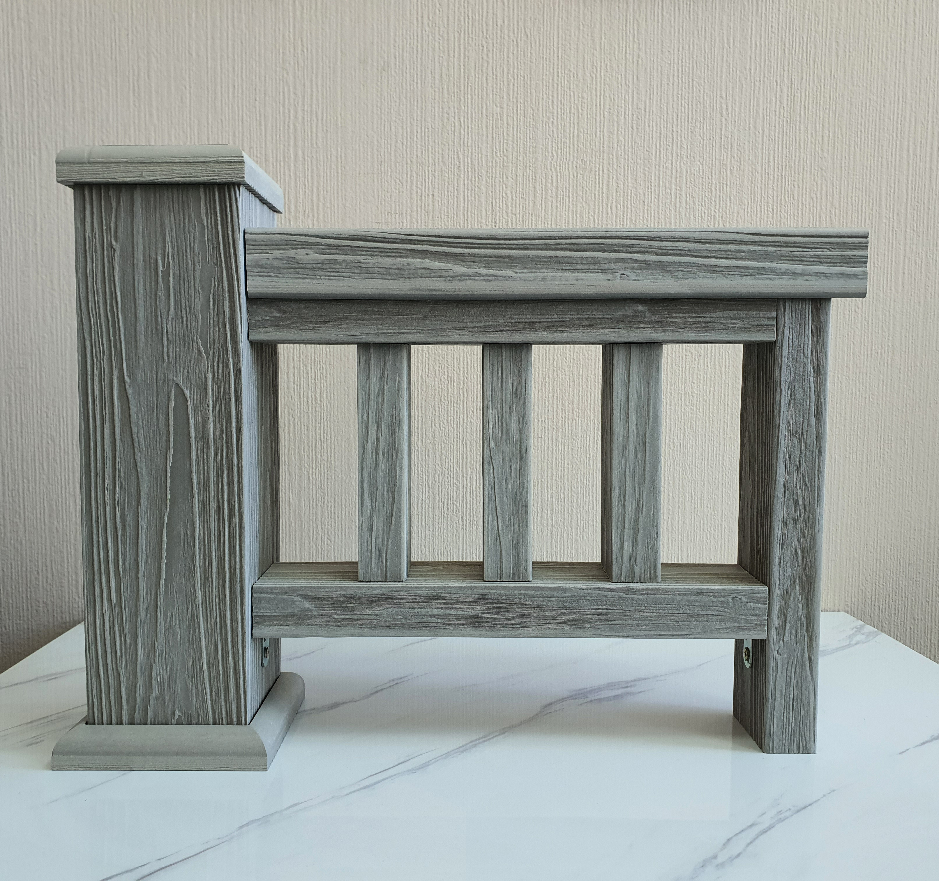 Перила ТЕРРАпол 3D Дуб Беленый 84х43х3000мм