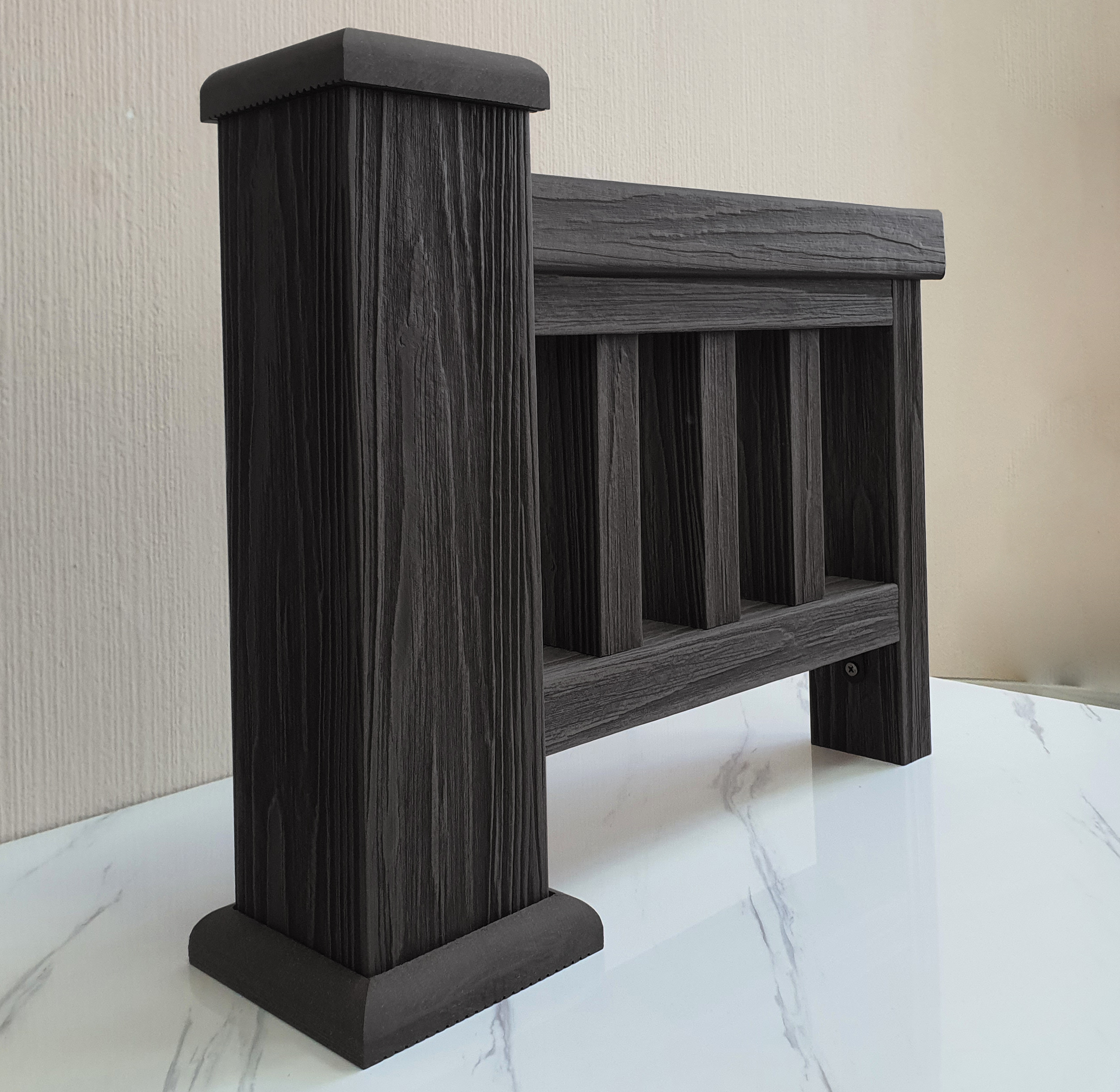 Подбалясенник ТЕРРАпол 3D Черное Дерево 69х35х3000мм