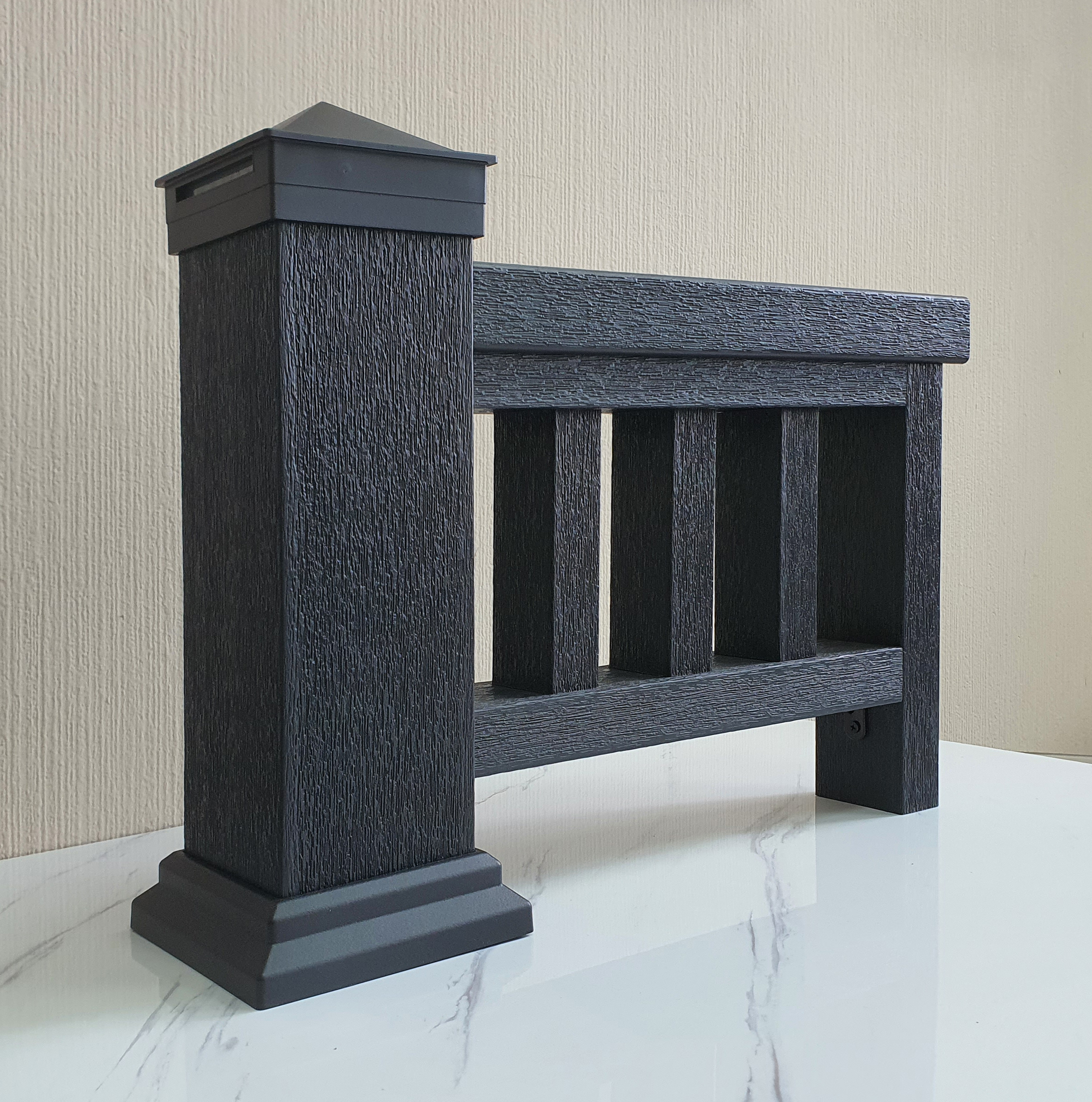 Столб большой ТЕРРАпол ПРАКТИК Черная жемчужина 100х100х3050мм