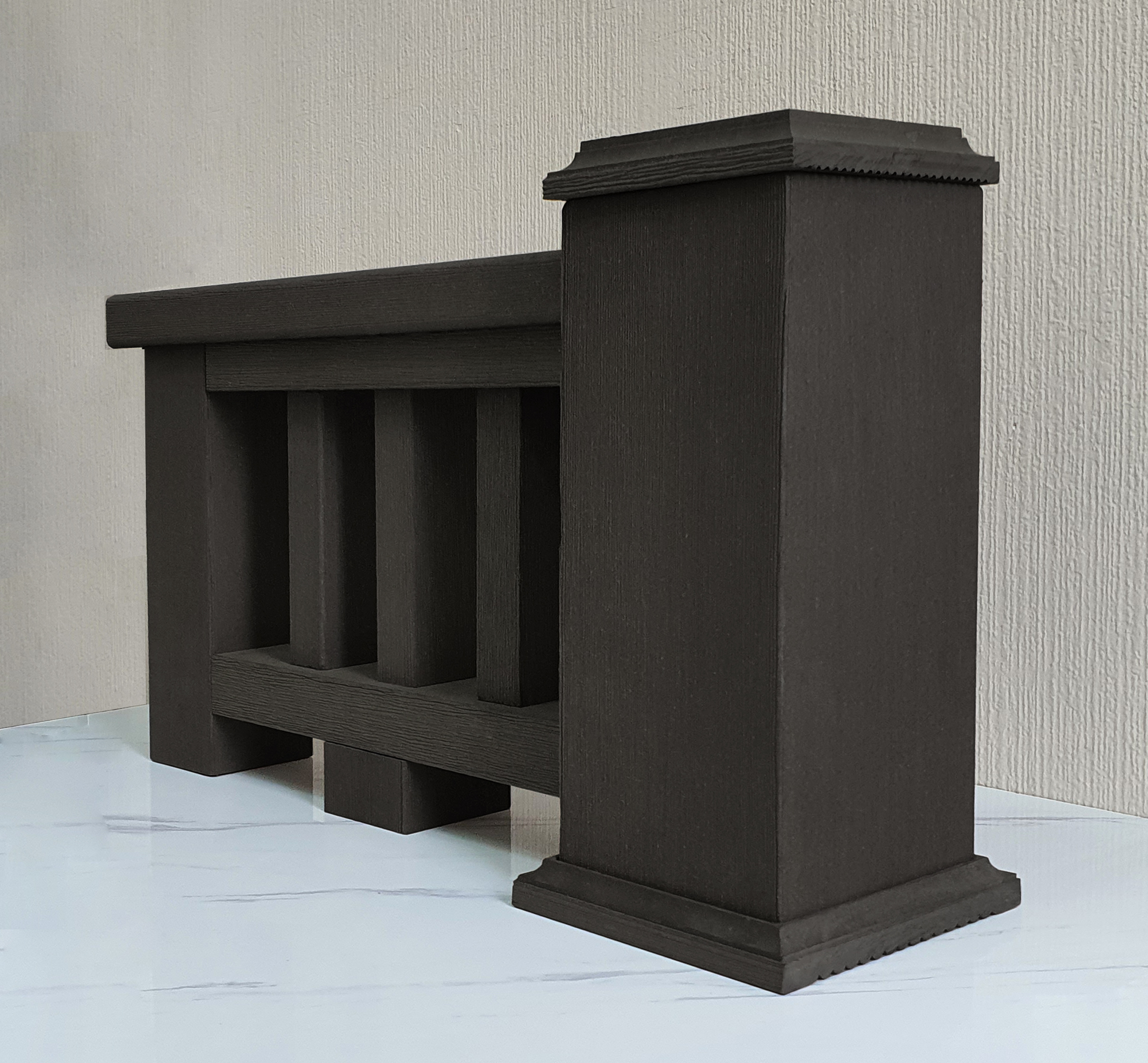 Столб большой ТЕРРАпол КЛАССИК Черное дерево 120х120х3050мм