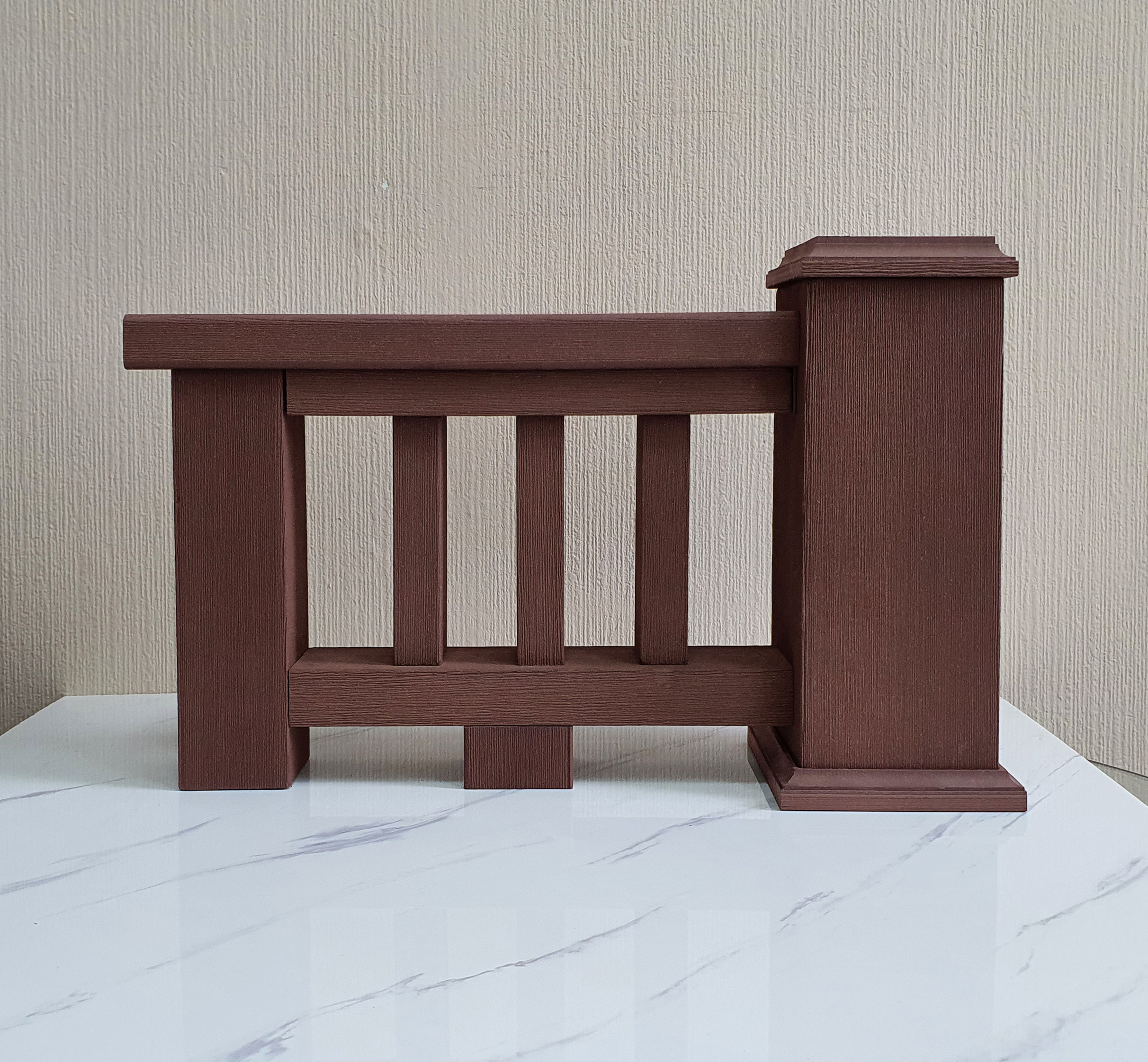 Перила ТЕРРАпол КЛАССИК Орех Милано 86х31х3000мм