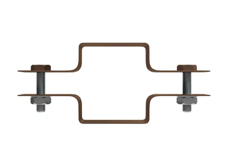 Хомут составной 50х50 Н-1500мм цинк 50шт, 8017 (коричневый)